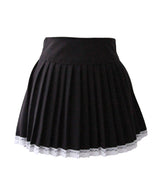 レーステープミニプリーツスカート【大きいサイズ有り】