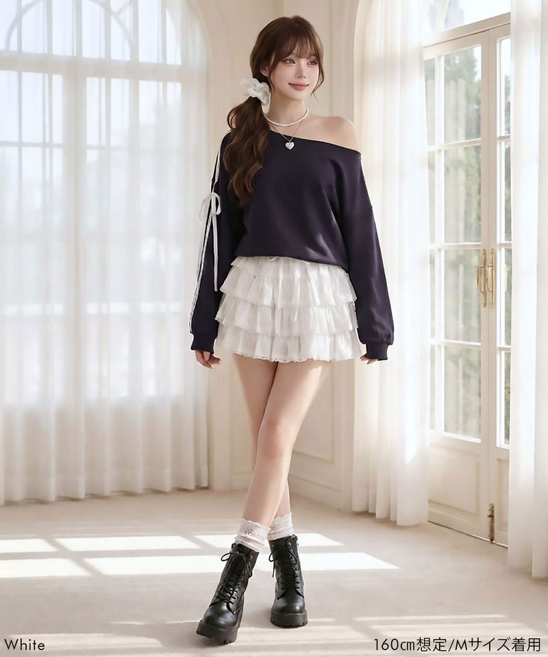 pium ❤︎ティアードフリルミニスカート めろ ティアードフリルミニスカート – pium