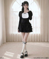 ティアードフリルミニスカート