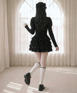 ティアードフリルミニスカート