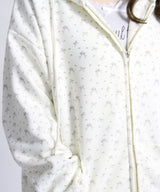 リボン柄オーバーサイズスウェットパーカー【大きいサイズ有り】