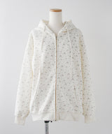 リボン柄オーバーサイズスウェットパーカー【大きいサイズ有り】