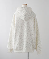 リボン柄オーバーサイズスウェットパーカー【大きいサイズ有り】