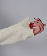 【予約　3/23発送】レイヤード風フレア袖オフショルカットソートップス【SD】