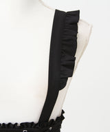 【予約　3/30発送】サス付きフリルレースアッププリーツスカート【SD】