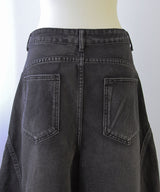 【予約　3/23発送】グランジ系ワイドバギーバルーンバレルデニムパンツ