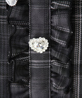 【予約　5/1発送】キラキラハートビジューリボンセーラーセットアップ【SD】