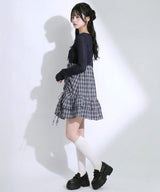 【予約　5/1発送】アンサンブルドロストミニワンピース【SD】