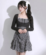 【予約　5/1発送】アンサンブルドロストミニワンピース【SD】