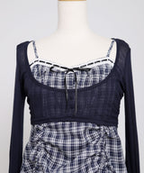 【予約　5/1発送】アンサンブルドロストミニワンピース【SD】