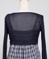 【予約　5/1発送】アンサンブルドロストミニワンピース【SD】