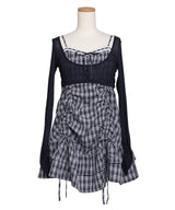 【予約　5/1発送】アンサンブルドロストミニワンピース【SD】