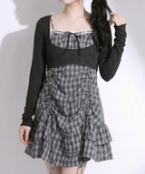 【予約　5/1発送】アンサンブルドロストミニワンピース【SD】