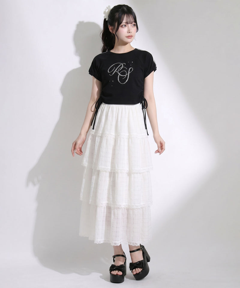 5WAYシアーボレロセットティアードロングキャミワンピース