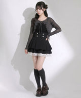 【予約　5/1発送】5WAYシアーボレロセットティアードロングキャミワンピース【SD】