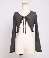 【予約　5/1発送】5WAYシアーボレロセットティアードロングキャミワンピース【SD】