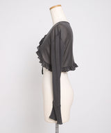 【予約　5/1発送】5WAYシアーボレロセットティアードロングキャミワンピース【SD】