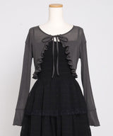 【予約　5/1発送】5WAYシアーボレロセットティアードロングキャミワンピース【SD】