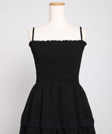 【予約　5/1発送】5WAYシアーボレロセットティアードロングキャミワンピース【SD】