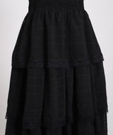 【予約　5/1発送】5WAYシアーボレロセットティアードロングキャミワンピース【SD】