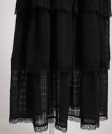 【予約　5/1発送】5WAYシアーボレロセットティアードロングキャミワンピース【SD】