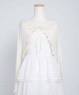 【予約　5/1発送】5WAYシアーボレロセットティアードロングキャミワンピース【SD】