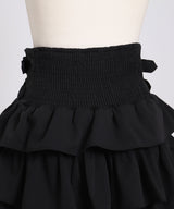 【予約　4/30発送】サイドバックルティアードミニスカート【SD】