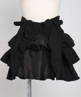 【予約　4/30発送】サイドバックルティアードミニスカート【SD】