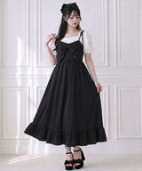 【予約　5/1発送】マルチWAYリボンロングキャミワンピース【SD】