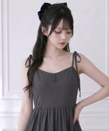 【予約　5/1発送】マルチWAYリボンロングキャミワンピース【SD】