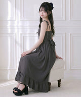 【予約　5/1発送】マルチWAYリボンロングキャミワンピース【SD】