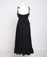 【予約　5/1発送】マルチWAYリボンロングキャミワンピース【SD】