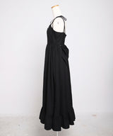 【予約　5/1発送】マルチWAYリボンロングキャミワンピース【SD】