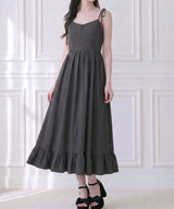 【予約　5/1発送】マルチWAYリボンロングキャミワンピース【SD】