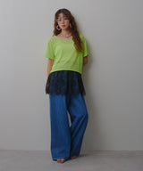 【メール便】レースレイヤードミニスカート