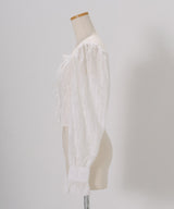 【予約　3/30発送】2WAYコルセット風レースアップブラウス【SD】