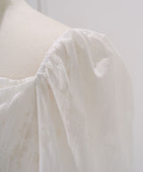 【予約　3/30発送】2WAYコルセット風レースアップブラウス【SD】