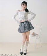 【予約　3/30発送】シンプルバルーンミニスカート【SD】