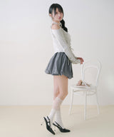 【予約　3/30発送】シンプルバルーンミニスカート【SD】