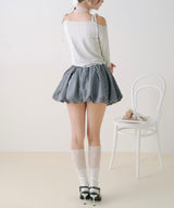 【予約　3/30発送】シンプルバルーンミニスカート【SD】