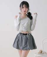 【予約　3/30発送】シンプルバルーンミニスカート【SD】