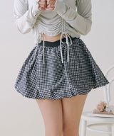 【予約　3/30発送】シンプルバルーンミニスカート【SD】