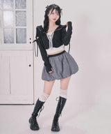 【予約　3/30発送】シンプルバルーンミニスカート【SD】