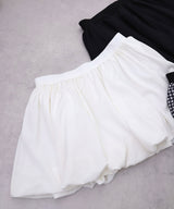【予約　3/30発送】シンプルバルーンミニスカート【SD】