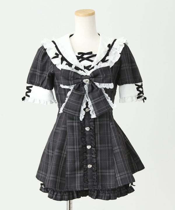 Dear my love whip ラメツイードチェックマーメイドスカ 黒系4L DearMyLoveWhip（ディアマイラブホイップ） スカート 「4L-6L」ラメ