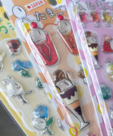 【メール便】たまごあしのぷっくりシール　選べる
