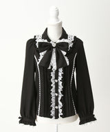 【予約　4/30発送】ハートレースフリルたっぷりブラウス【SD】