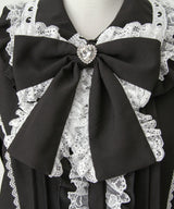 【予約　4/30発送】ハートレースフリルたっぷりブラウス【SD】