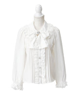 【予約　4/30発送】ハートレースフリルたっぷりブラウス【SD】