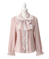 【予約　4/30発送】ハートレースフリルたっぷりブラウス【SD】